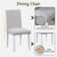 Ensemble de table de salle à manger en bois 5 pièces, ensemble de table de cuisine avec table rectangulaire et 4 chaises rembourrées, ensemble de table de salle à manger en bois avec décoration en cristal