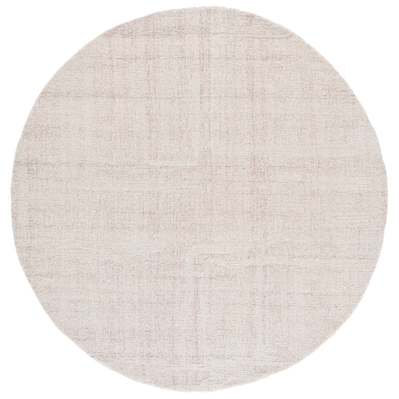 Galipeau Abstract Hand-Tufted Wool Pile Area Rug, Round 6'