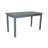  60" Gray Solid Wood Dining Table-636027338-636027339