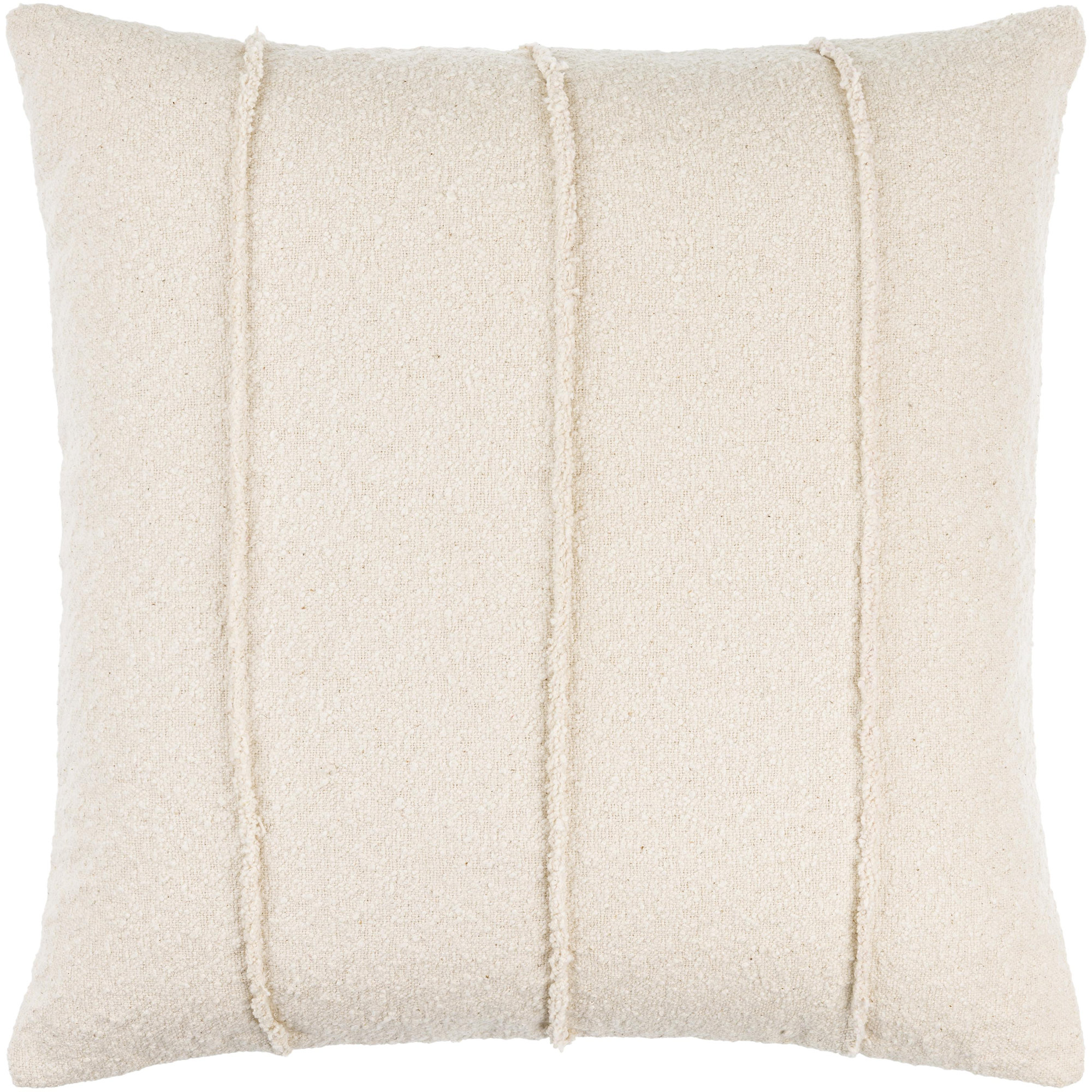 Becki Owens x Livabliss Mindy Striped Cotton Throw Pillow, Down Blend, 18"H x 18"W