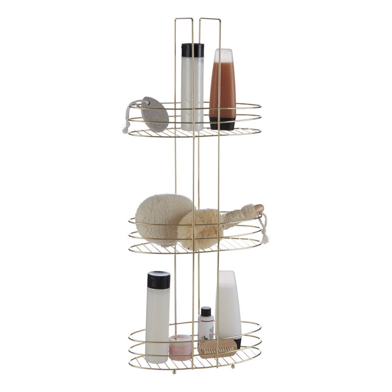 Newhall 34cm x 80cm Bathroom Shelf, Gold