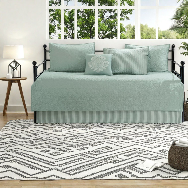 Reversible Bedding Sets, Cotton Filled Seafoam Cottage Daybed For Home