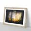 Rays Of Light Through An Autumn Forest Paint Splash - Picture Frame Graphic Art-56866901-56866904