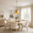 Aire 1-Light 18.5''W Metal Dome Single Chandelier