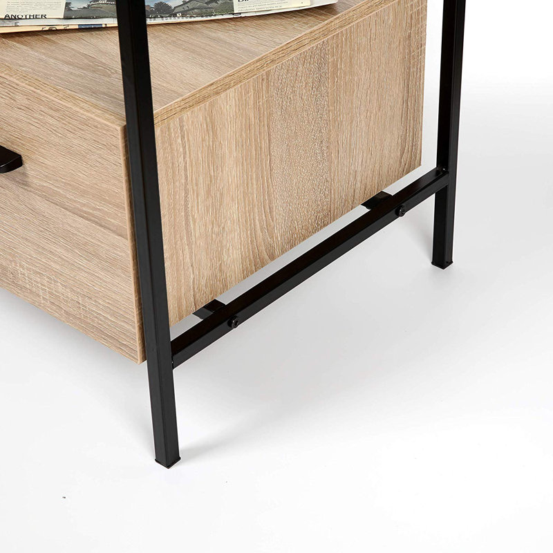 Nadia 40cm W Metal Bedside Table