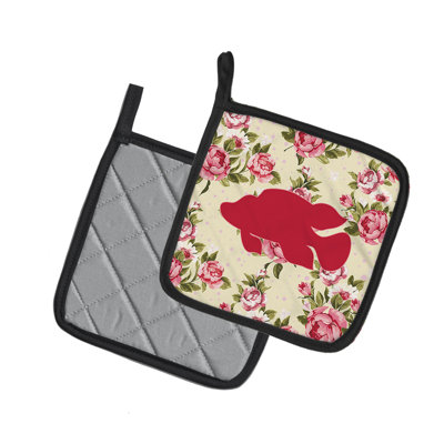 East Urban Home Floral Polyester Potholder
