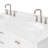 Cambridge 60.25'' Double Bathroom Vanity with Carrara Quartz Top-217023005