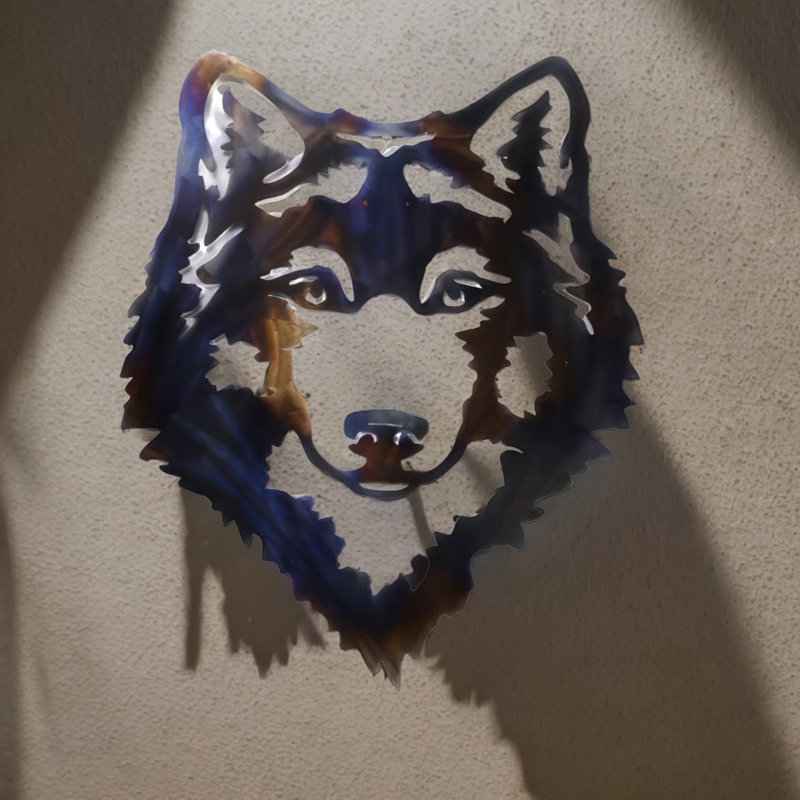 Décoration murale l 20 "buste de loup