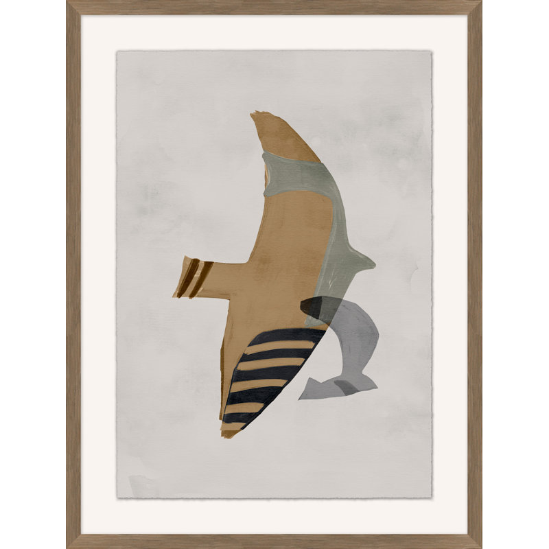 «Night Bird 1» par Nathan Turner - peinture encadrée sur papier