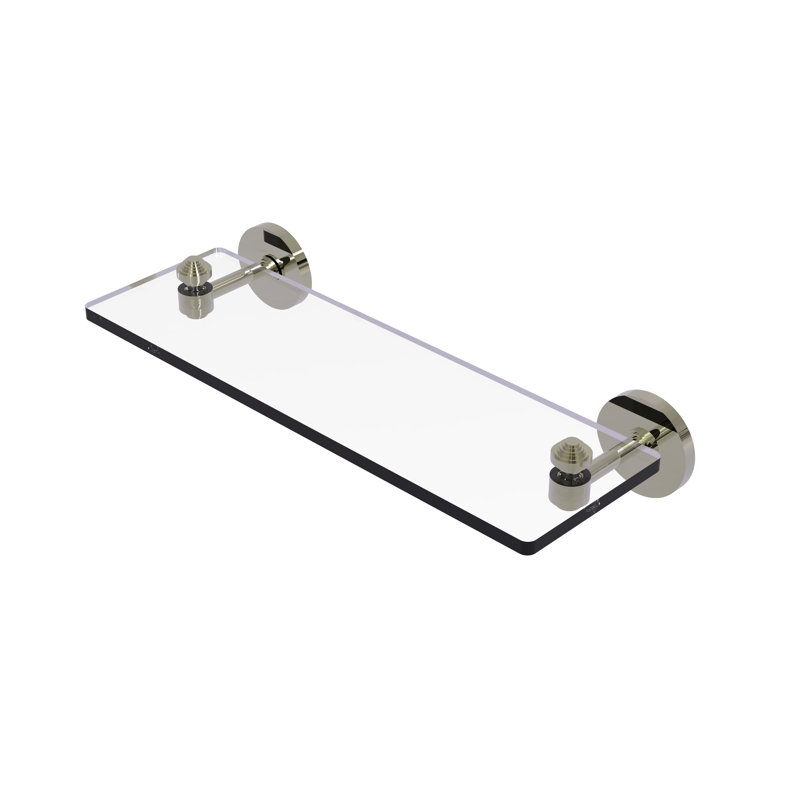Tablette murale Southbeach, l 16 po x H 2,8 po, Nickel poli