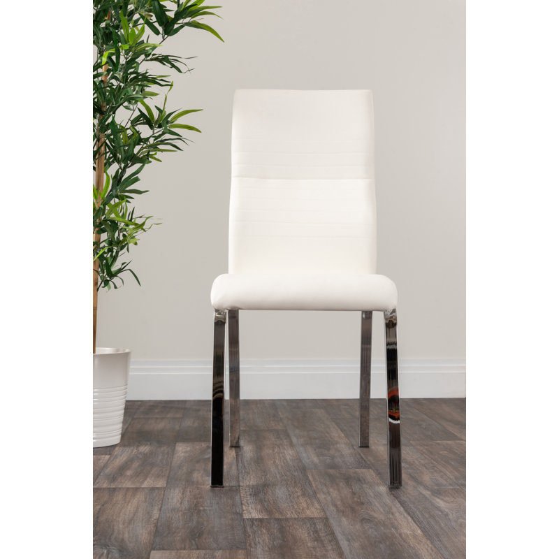 Edzard Upholstered Dining Chair, White