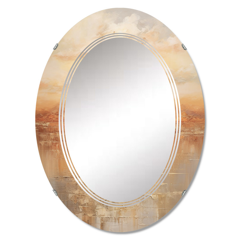 Statenline - Miroir mural paysager ovale, 36 po x 24 po