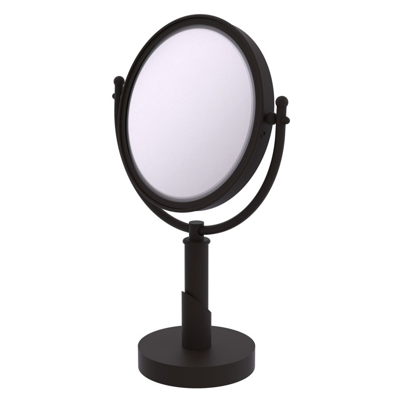 Miroir de maquillage/rasage à loupe Soho, Bronze huilé, 4X
