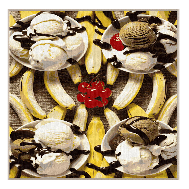  Tapis lavable Banana, Carré 4 pi