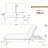 5-Position Adjustable Backrest Double Chaise Lounge Outdoor-958331766