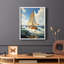 NAUTICAL Series CCCCXXV - Impression encadrée de qualité supérieure - Prêt à être accroché - Aucun clou requis-1668483588-1668483591