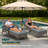 Outdoor Wicker Chaise Lounge Chair, All-weather Pe Rattan Cushioned Patio Lounger Chair, 6-position Adjustable Pool Sunbathing Recliner With Armrest & Pillow For Poolside Deck Yard, Gray-106945795-106945797-105275231