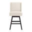 Tabouret de comptoir pivotant rembourré Kamiyla-1711792196