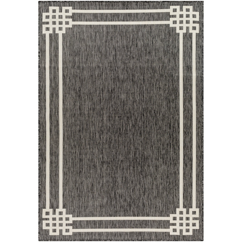 Geometric Indoor / Outdoor Rug, Rectangle 5'3" x 7'