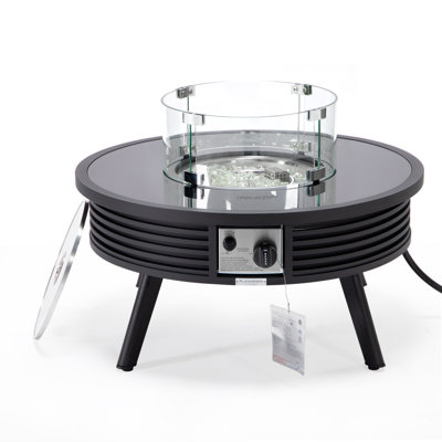 Round Propane Smokeless Fire Pit Table