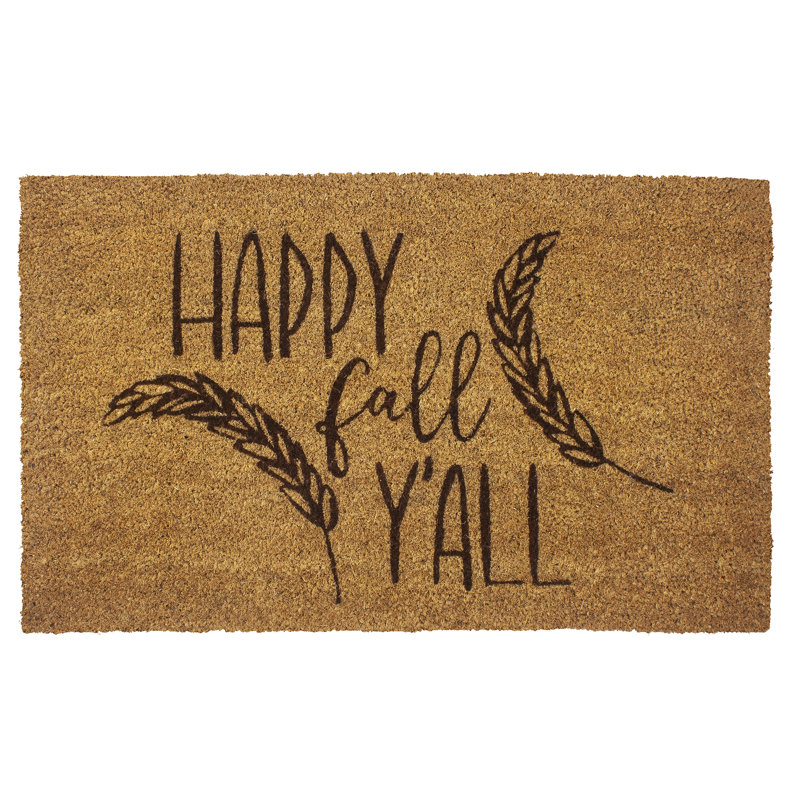 Y’all coco de 28 po x 17 po. happy automne tapis pour porte d’extérieur Stpeter
