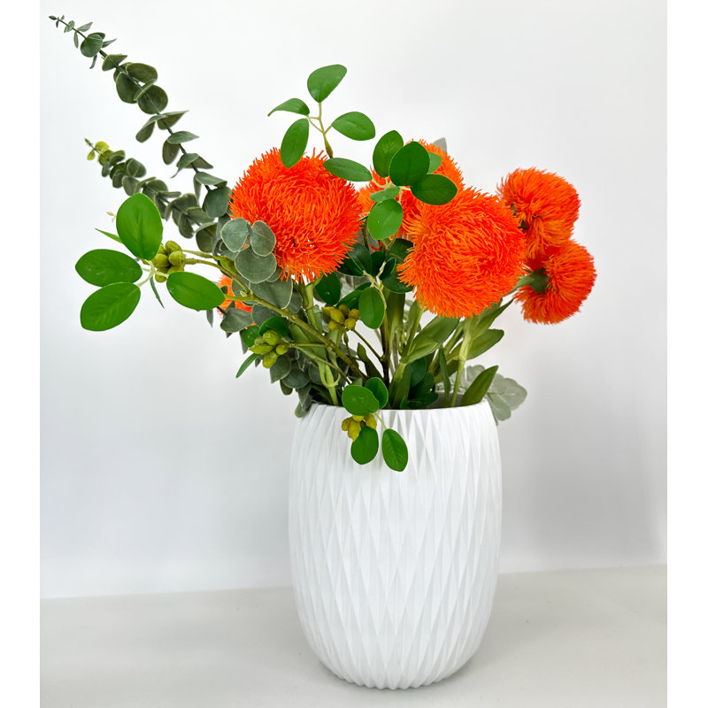 Real Touch Dianthus 1 tige, Orange