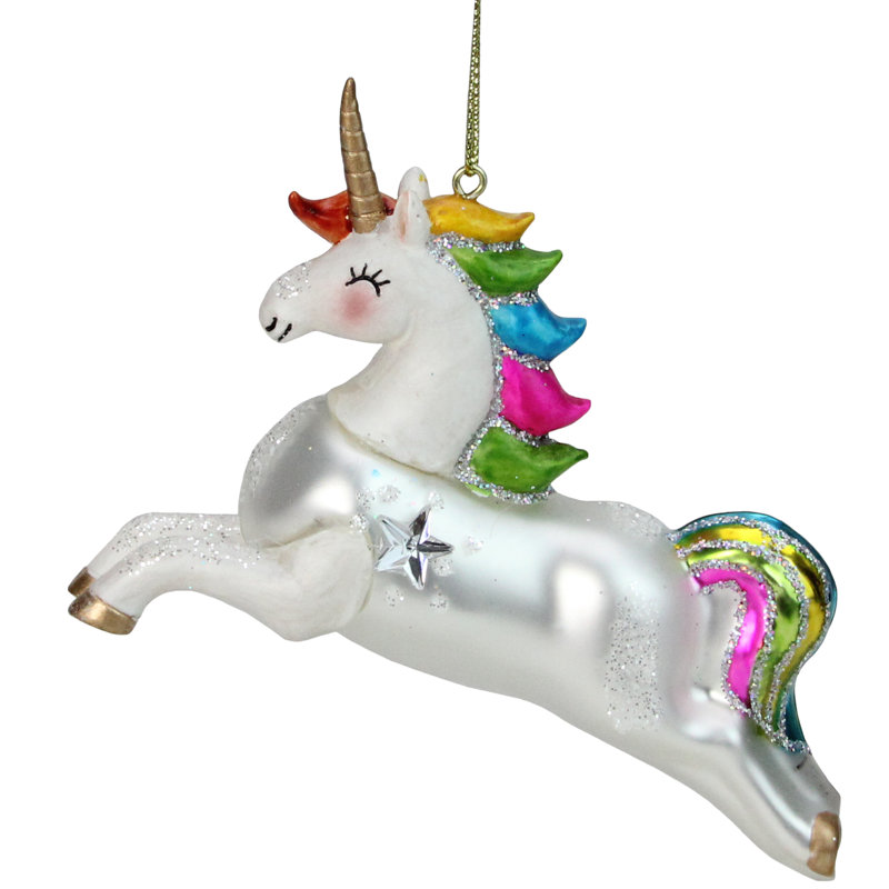 3.5'' Glass Hanging Figurine Ornament