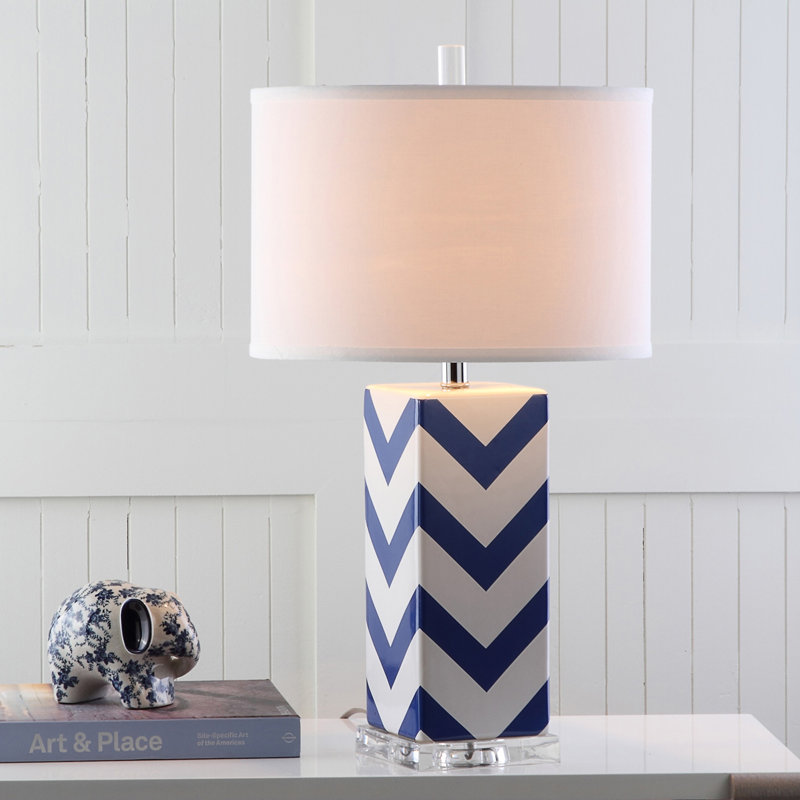 Betria Ceramic Table Lamp, Navy