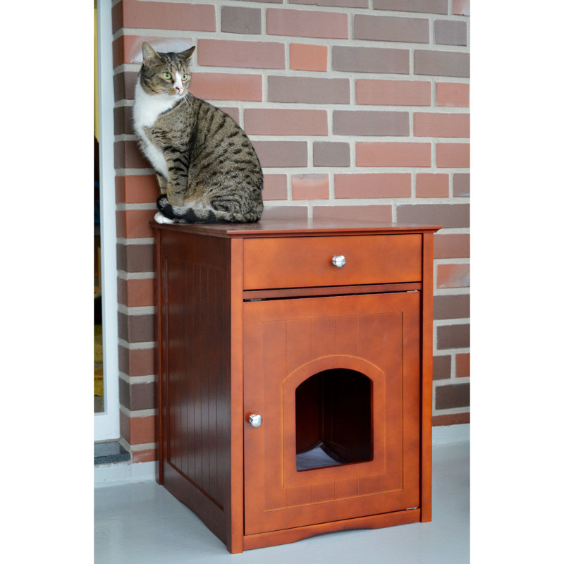 Crosier Wood Enclosed Litter Box Housing