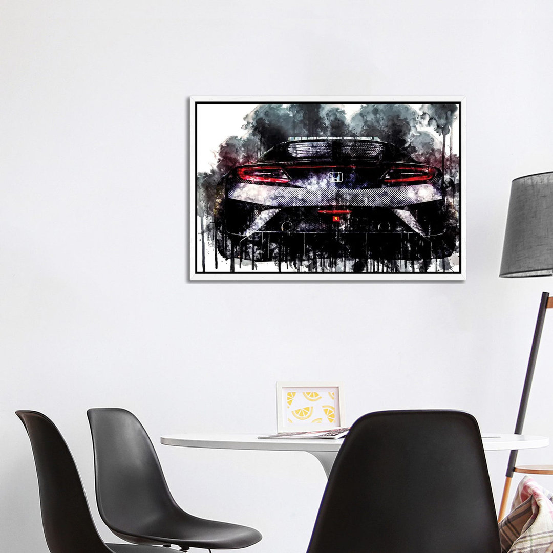 2017 Honda NSX GT3 Fahrzeug XCVI von Sissy Angelastro - Galerie-verpackte Leinwand Giclée auf Leinwand