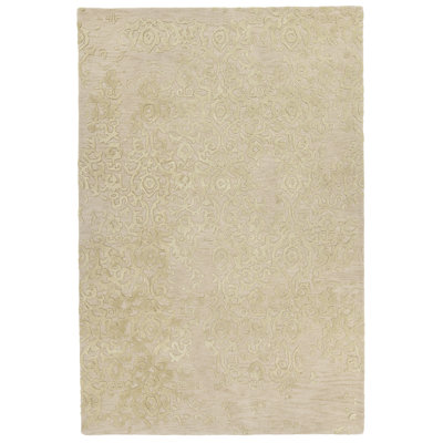 Tapis ivoire/jaune touffeté à la main Boothby