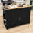 Rolling Kitchen Island Cart with Built-in Power Outlet, Storage Cabient and Trash Can-2130109751