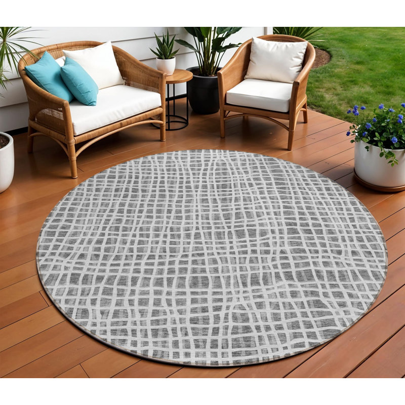 Tapis gris anthracite 8 po
