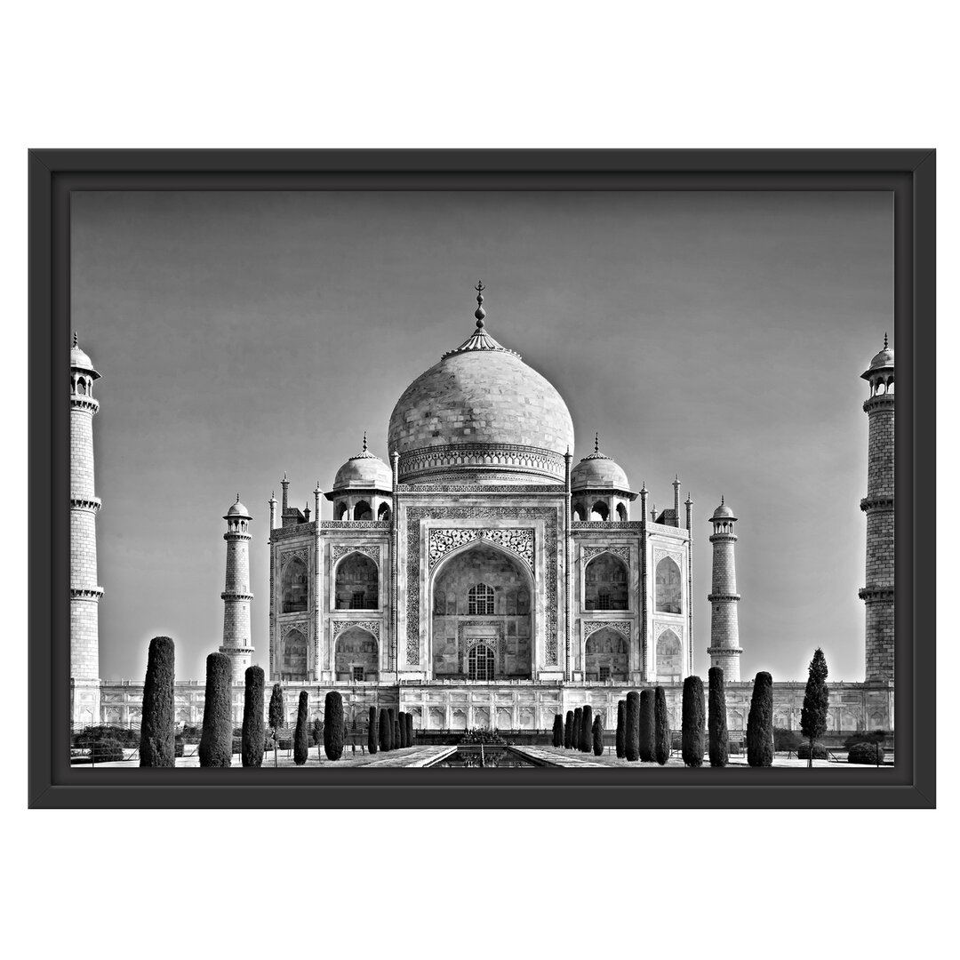 Gerahmtes Wandbild Gewaltiger Taj Mahal