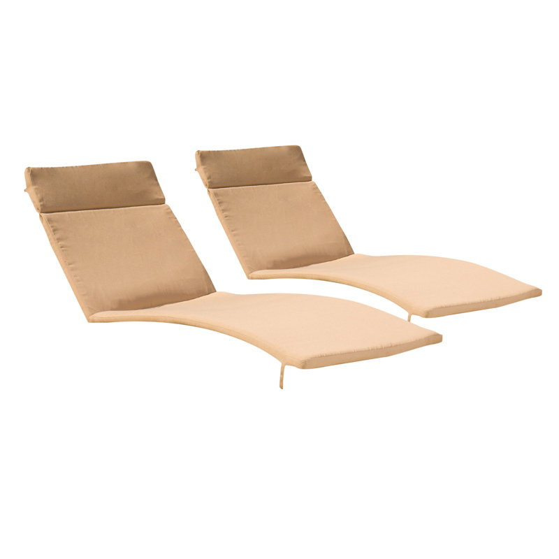 Coussin de siège / dossier d'extérieur en duvet Roylee (coussin seulement), Caramel
