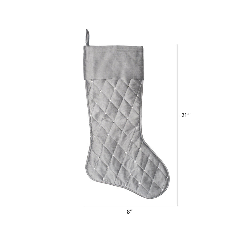 Chaussette de Noël The Holiday Aisle, Gris