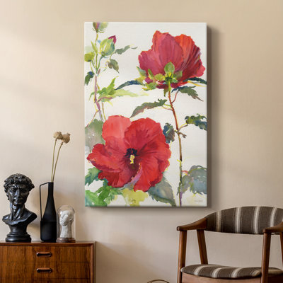 Hibiscus Glow II -Custom Wrapped Gallery Cavas