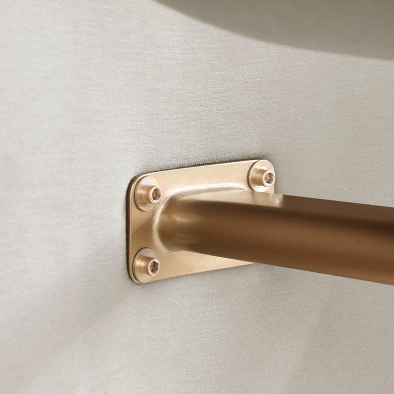 Chaise de salle à manger Slique en tissu crème, recouverte d'un tissu., Tissu de polyester crème