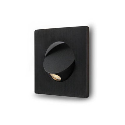 UltraBeam 3 Watt Square Recessed LED Reading Light For Wall or Headboard - Built in Tilt Switch