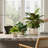 Reactive Glaze Beige Three-Piece Ceramic Flower Pot Set With Drained Saucer, 4.4/5.4/6.9 Inches, Suitable For Indoor And Outdoor Patio/Garden Decoration.