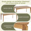 Table de salle à manger, bois d'hévéa avec placage de noyer, style Mid-Century