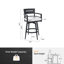 Tabouret de bar 2 pièces pour l'extérieur Modern Modern