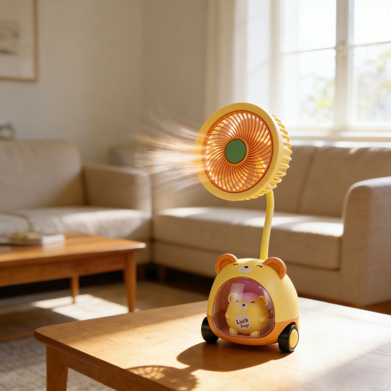 Ventilateur de taille-crayon kbndieu, Yellow