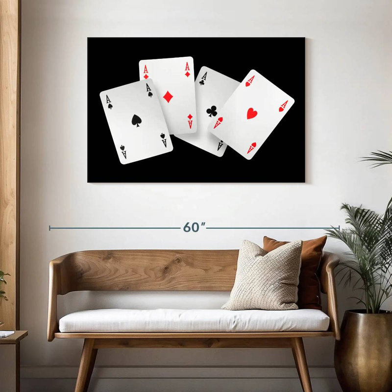  «Four Ace Card», H 30 po x l 45 po