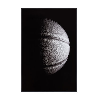 Double Dribble, impression encadrée de basketball noir et blanc
