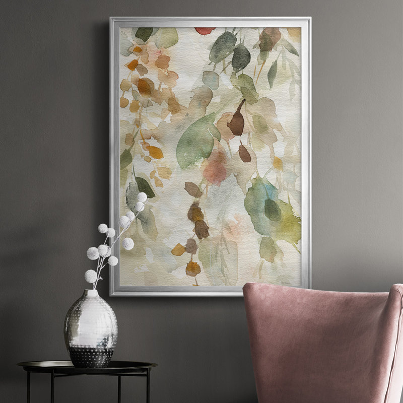 «Cascading Nature I», reproduction encadrée de qualité supérieure, prête à être accrochée, H 30,5 po x l 22,5 po