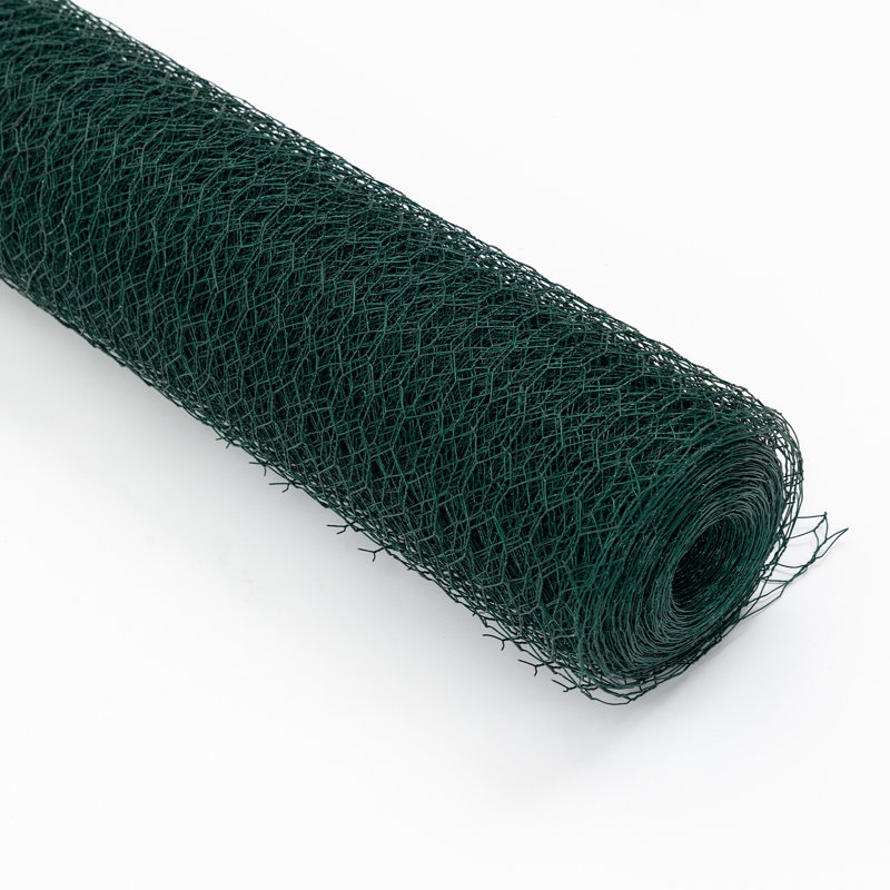 Grillage de 60 po Hexanal vert floral galvanisé de grande taille 60 po, filet de volaille extérieur antirouille pour jardin, grande clôture de poulailler
