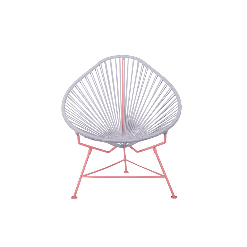 Chaise de jardin, Transparent / corail