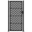 Porte de jardin vidaXL noire en forme de croix 105 x 106 cm-113055261-113055263
