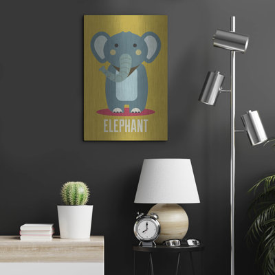 «Elephant Kids Nursery» par Gary Williams sur métal